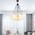 Modern Chandelier Bubbles Ball Shape Frosted Glass For Loft
