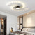 Modern Chandelier Firework Type Semi Flush With Magic Wand LED