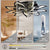 Lotus Shape Ceiling Light LED Semi Flush With App Remote Control For Lounge