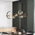 Modern Chandelier Nordic Glass Globe Island Light With Circle LED Decorative Lighting