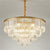 Modern Chandelier Tiered Round Crystal