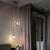 Creative Pendant Light Round Ring Starry Ball Art For Bedside