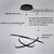 Modern Chandelier Tiers Wheel Circles LED Lighting Fixture