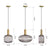High Quality Pendant Light Rib Textured Glass Perfume Bottle Hanging Light