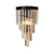 Modern Chandelier Tiered Round Crystal