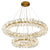 Contemporary Chandelier Glossy Ice Crystal Wheel For Living Room Hall