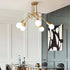 Modern Minimalist Chandelier With LED Bulbs For Bedroom