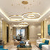 Modern Chandelier Wheels Shape Geometric Layout
