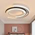 Modern Ceiling Light Black And White Arching Shape LED