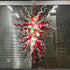 Blown Glass Chandelier Multi Colored Chihuly Style
