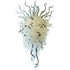 Chihuly Style Blown Glass Chandelier Black And White Pendant Light