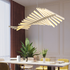Modern Chandelier Minimalist Fish Bone Rotatable LED