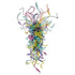 Blown Glass Chandelier Colorful Chihuly Style Murano Glass