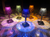 Modern Table lamps Colored Acrylic Crystal Lampshade For Bedside