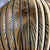 Modern Pendant Light Wooden Arch Slats Art Decor