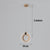 Modern Pendant Light Oval Or Ring Shape Acrylic Crystal Lampshade