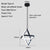 Cheap Pendant Light Minimalist Black Or White Frame LED Hanging Lamp