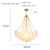 Modern Chandelier Bubbles Ball Shape Frosted Glass DIY Hanging Light Fixture