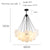 Modern Chandelier Bubbles Ball Shape Frosted Glass DIY Hanging Light Fixture