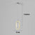 Modern Pendant Light Oval Or Ring Shape Acrylic Crystal Lampshade