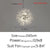 Crystal Chandelier Dandelion Starburst Shape LED Pendant Lighting