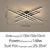 Modern Matrix LED Flush Mount Geometric Ceiling Light