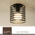 Retro Ceiling Light Black Iron Caged LED Decor