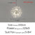 Crystal Chandelier Dandelion Starburst Shape LED Pendant Lighting