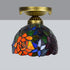 Ceiling Light Antique Tiffany Style Stained Glass