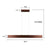  Linear LED Strip Pendant Recessed Into Aluminum 