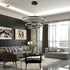 Modern Tiered Circular Geometric Chandelier