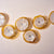 Hand Blown Glass Creative Cystal Golden And Pearl White Wall Plate Wall Art Wall Flower Wall Mounted Sconces Home Decor Custom made Set LRP005