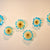 Hand Blown Glass Wall Plate Wall Art Wall Flower Home Decor Custom made Set