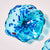 Hand Blown Glass Creative Cystal Blue Wall Plate Wall Art Wall Flower Wall Mounted Sconces Home Decor Custom made Set 