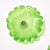 Hand Blown Glass Wall Plate Wall Art Wall Flower Home Decor Custom Made Clear Green Set LRP007