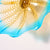 Hand Blown Glass Wall Plate Wall Art Wall Flower Home Decor Custom made Set