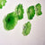 Hand Blown Glass Wall Plate Wall Art Wall Flower Home Decor Custom Made Clear Green Set LRP007