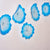 Hand Blown Glass Wall Plate Wall Art Wall Flower Home Decor Custom made Set 