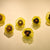 Blossoming Sunflower 2 Layers Plates Hand Blown Glass Wall Plates Art Decor Luxury Wall Hanging Plates Set