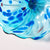Hand Blown Glass Creative Cystal Blue Wall Plate Wall Art Wall Flower Wall Mounted Sconces Home Decor Custom made Set 