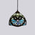 Tiffany stained glass suspension light