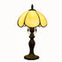 Antique Table Lamp Resin Base Stained Glass Panel Lampshade
