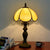 Resin Base Stained Glass Panel Lamp Shade Antique Table Lamp Manufuacturer