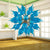 Sputnik Style Blown Glass Chandelier LED Blue Pendant Light Art