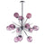 blown glass chandelier hanging light
